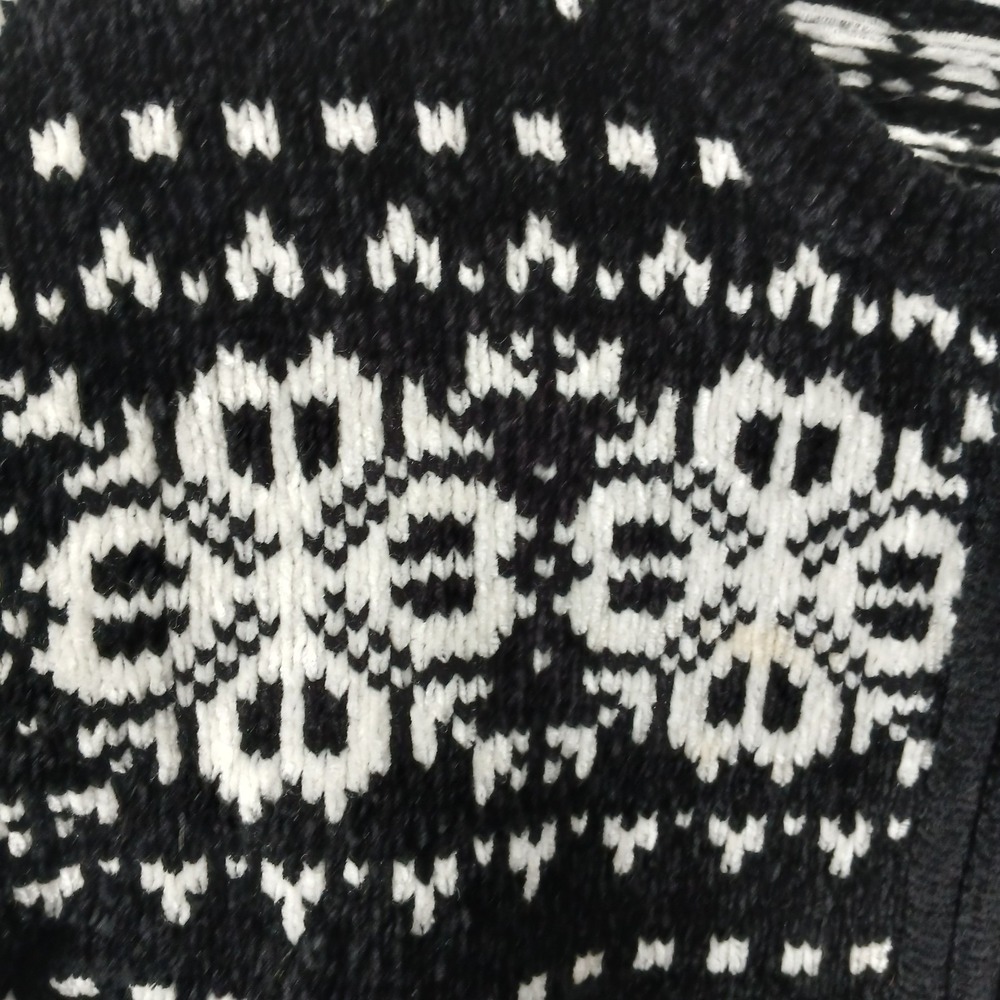 Alfred Dunner Vintage Size Large Knit Full Zip Sweater Snowflakes Embroidered - Picture 6 of 14